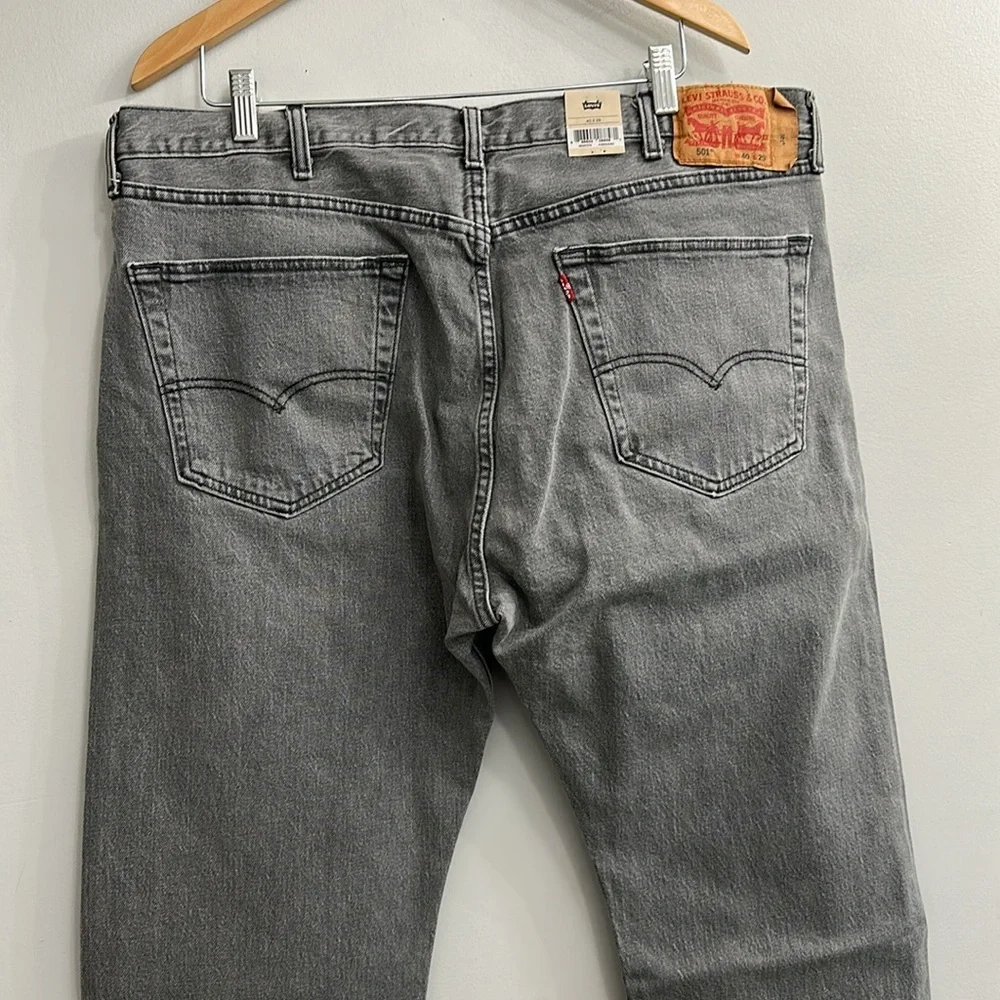 Levi's Gray Straight-Leg Jeans Classic Fit